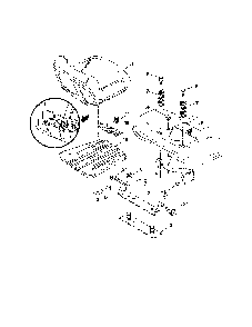 Seat Diagram and Parts List for A2042YT 96046001600 Ariens Lawn Tractor
