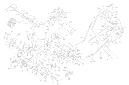 Tractor Parts Diagram and Parts List for 10M6 045201 Ariens Lawn Tractor Accessories