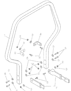 Rollover Protection Kit Diagram and Parts List for 892014-000101  Ariens Lawn Tractor