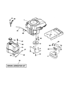 Part Location Diagram of 192334 Ariens Lawn tractor socket screw