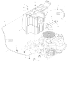 Fuel System Diagram and Parts List for 994302 000101 + Ariens Lawn Tractor Accessories