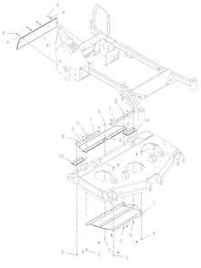 Discharge Chute - 48-Inch - Rd Diagram and Parts List for 998304 001000 + Ariens Lawn Tractor