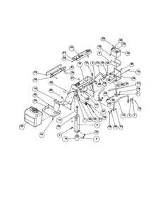 Fuel/Hydraulic/Handle Diagram and Parts List for 99480600  Ariens Lawn Mower