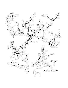 Mower Lift Diagram and Parts List for A2042YT 96046001600 Ariens Lawn Tractor