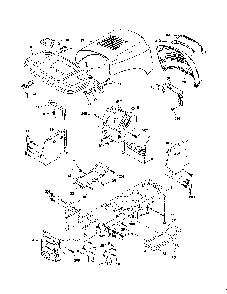 Chassis Diagram and Parts List for A175BG42 96016002102 Ariens Lawn Tractor