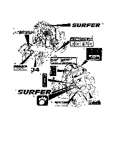 Part Location Diagram of M117554 Ariens Label, Warning, Hot Surface
