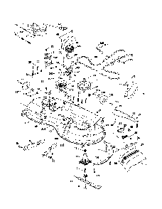 Mower Deck Diagram and Parts List for A2346YT 96046001900 Ariens Lawn Tractor