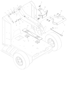 Handle Assembly Diagram and Parts List for 897003 001000 + Ariens Miscellaneous