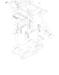 Deck Lift - Sd Diagram and Parts List for 998303 001000 + Ariens Lawn Tractor