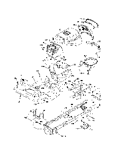 Chassis Diagram and Parts List for A19BA42 96046001001 Ariens Lawn Tractor