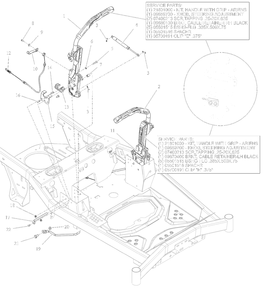 Controls Diagram and Parts List for 918027 035000 + Ariens Lawn Tractor