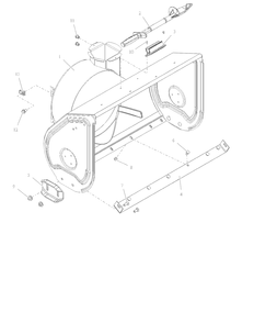Housing – 30-Inch Diagram and Parts List for 921071  Ariens Snow Blower