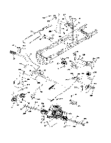 Drive Diagram and Parts List for A2346YT 96046001900 Ariens Lawn Tractor