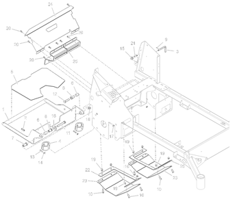 Operator Platform And Guards Diagram and Parts List for 998302 000500 - 000999 Ariens Lawn Tractor