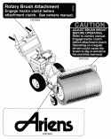 Decals Diagram and Parts List for 824011 000101 Ariens Snow Blower