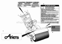 Decals Diagram and Parts List for 826001 000101 Ariens Snow Blower