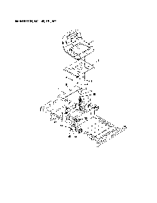 Seat & seat support Diagram and Parts List for 91514100  Ariens Lawn Mower