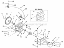 Brush Drive Unit Diagram and Parts List for 832009 000101 Ariens Snow Blower
