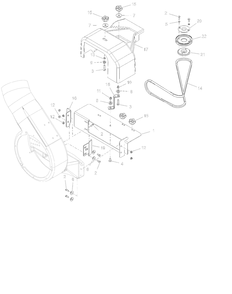Pump Mount And Cover - 52-Inch Diagram and Parts List for 718010  Ariens Lawn Tractor Accessories