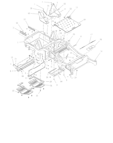 Frame - 48-Inch And 52-Inch - Rd Diagram and Parts List for 997312 000101 - 001499 Ariens Lawn Tractor