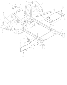 Frame And Fenders Diagram and Parts List for 998303 001000 + Ariens Lawn Tractor
