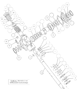 Gearbox 30124800 Diagram and Parts List for 851001 000101 Ariens Lawn Tractor Accessories