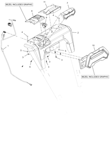Dash Diagram and Parts List for 926093 000101 & Above Ariens Snow Blower