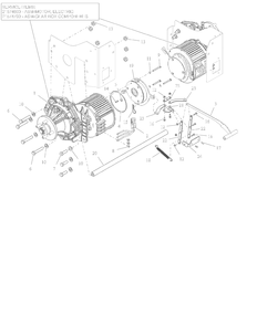 Wheel Motors And Brake Release Diagram and Parts List for 997312 000101 - 001499 Ariens Lawn Tractor