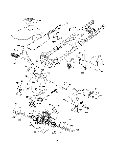 Drive Diagram and Parts List for A2042YT 96046001600 Ariens Lawn Tractor