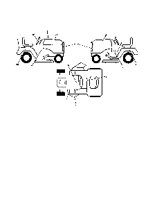 Decals Diagram and Parts List for A25KH54 96046001800 Ariens Lawn Tractor