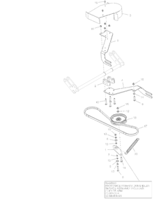Pivoting Idler Diagram and Parts List for 994302 000101 + Ariens Lawn Tractor Accessories