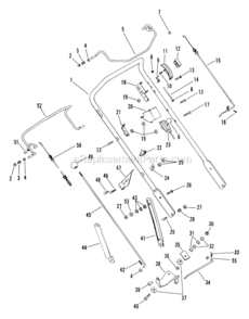 Handlebar_And_Controls Diagram and Parts List for 911016-084500 LM21S Ariens Lawn Mower