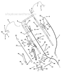 H&lebar & Controls Diagram and Parts List for 911086 005000 Ariens Lawn Mower