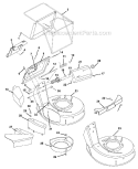 Mower Pan & Bag Diagram and Parts List for 911086 005000 Ariens Lawn Mower