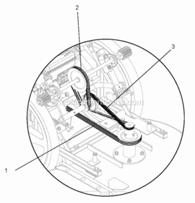Part Location Diagram of 07200538 Ariens V-belt- 4l-raw Edge