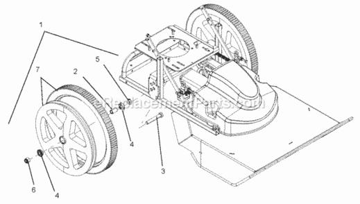Part Location Diagram of 07100919 Ariens Wheel, 20-In. Tire/Rim Assembly, Solid Rubber