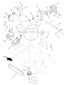 Part Location Diagram of 01537500 Ariens Plate-Lock
