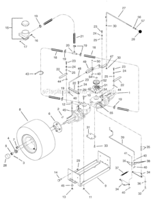 Part Location Diagram of 01552500 Ariens Bracket-Transaxle