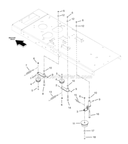 Part Location Diagram of 00592500 Ariens Screw-Shoulder