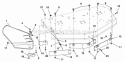 Part Location Diagram of 01576351 Ariens Baffle - Right Front - 40-inch