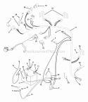 Electrical_System Diagram and Parts List for 915057 005000 Ariens Lawn Tractor