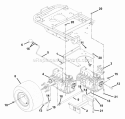 Part Location Diagram of 00386200 Ariens Transaxle, Right Hand