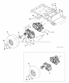 Page M Diagram and Parts List for 915157 000101-009999 Ariens Lawn Tractor