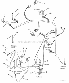 Page D Diagram and Parts List for 915157 000101-009999 Ariens Lawn Tractor