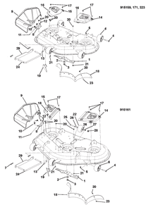 Part Location Diagram of 04424951 Ariens Strap, Drag Link