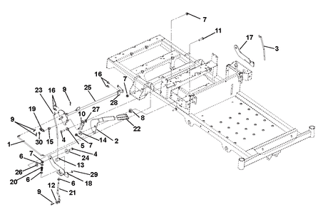 Part Location Diagram of 03759400 Ariens Link, Brake Handle