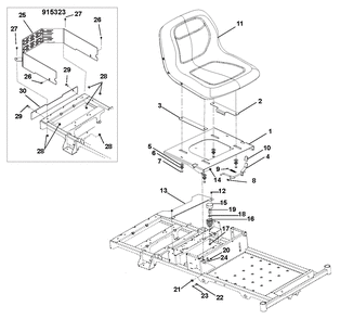 Part Location Diagram of 05901508 Ariens Screw, Socket Head, Button Head .31-18 x 1.00