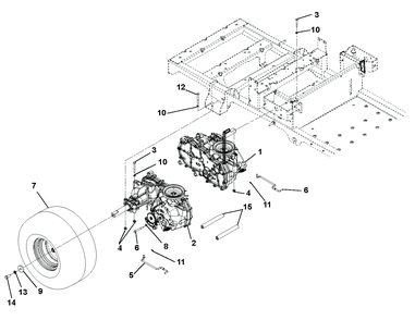 Part Location Diagram of 03762067 Ariens Shaft, Transaxle Brace