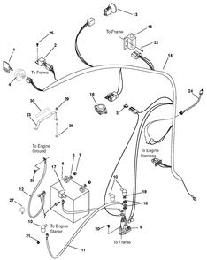 Part Location Diagram of 03654200 Ariens Switch, Seat