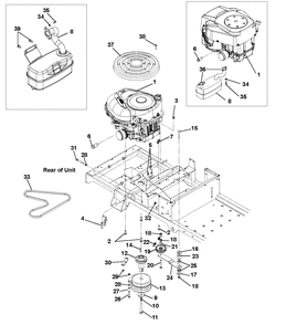 Part Location Diagram of 05933100 Ariens Screw-Cap .31-18 X .75